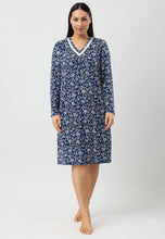 Load image into Gallery viewer, Yuu Java print long sleeved Nightie Y319j5