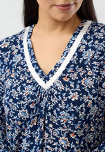 Load image into Gallery viewer, Yuu Java print long sleeved Nightie Y319j5