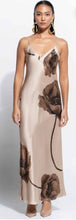 Load image into Gallery viewer, GINIA Silk Long Slip nightie in Bloom GBP402P size 10/12