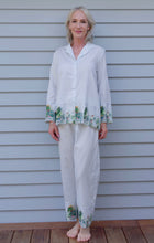 Load image into Gallery viewer, Carmen Kirstein 100%Cotton White Pyjama Set made in New Zealand