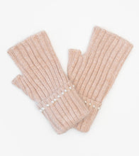Load image into Gallery viewer, Antler Florence Fingerless Angora Ultra Soft Gloves Black and Grey