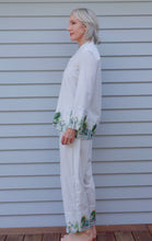 Load image into Gallery viewer, Carmen Kirstein 100%Cotton White Pyjama Set made in New Zealand