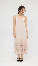 Load image into Gallery viewer, Evangeline Lace Slip in Stone.