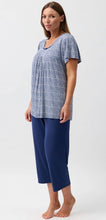 Load image into Gallery viewer, Yuu LACE PJ SET 3/4 PANT - NAVY - Y262L6