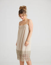 Load image into Gallery viewer, Marisol Lace Edge Slip in Sandcastle