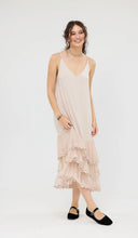 Load image into Gallery viewer, Evangeline Lace Slip in Stone.