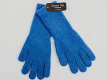 Load image into Gallery viewer, Plain glove in soft combined wool and angora (80%) with extended wrist length for added warmth pink STYLE:S/LK5236 Pink or Blue