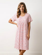 Load image into Gallery viewer, ALICE &amp; LILY stretch knit winter Short Sleeve floral nightie AL/ND-620