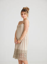 Load image into Gallery viewer, Marisol Lace Edge Slip in Sandcastle
