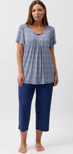 Load image into Gallery viewer, Yuu LACE PJ SET 3/4 PANT - NAVY - Y262L6
