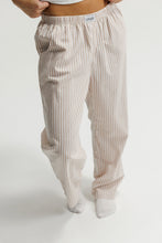 Load image into Gallery viewer, The Goodnight Society Sand Stripes Shirt and Pants Pj set 100% Cotton