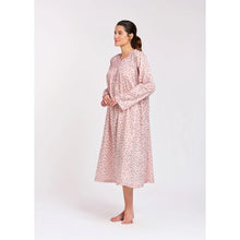 Load image into Gallery viewer, Arabella 100% Cotton Long Sleeve Nightgown in Rosebud MD-757i