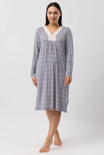Load image into Gallery viewer, Yuu Casablanca Long Sleeve Nightie Bluestone Y320C6
