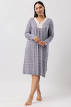 Load image into Gallery viewer, Yuu Casablanca Long Sleeve Nightie Bluestone Y320C6