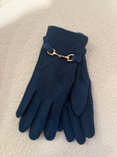 Load image into Gallery viewer, S/LK5070/BLU Textured Glove Gilt Trim Blue and Beige available