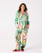 Load image into Gallery viewer, Kip &amp; Co Somerset Green Eco Satin Long Sleeve Shirt and Pant Pyjama Set