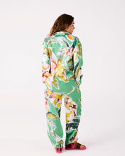 Load image into Gallery viewer, Kip &amp; Co Somerset Green Eco Satin Long Sleeve Shirt and Pant Pyjama Set