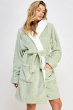 Load image into Gallery viewer, Mint Green Hooded Robe Bewitched Bailey Robe