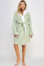 Load image into Gallery viewer, Mint Green Hooded Robe Bewitched Bailey Robe