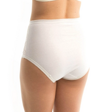 Load image into Gallery viewer, 10000199 COTTON and LACE FULL BRIEF
