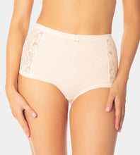 Load image into Gallery viewer, 10000199 COTTON and LACE FULL BRIEF