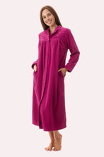 Load image into Gallery viewer, Givoni Highpile Mid Button Gown 7GB80 in Gorgeous Grape Colour  One left!