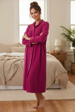 Load image into Gallery viewer, Givoni Highpile Mid Button Gown 7GB80 in Gorgeous Grape Colour  One left!