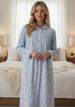 Load image into Gallery viewer, Givoni 7FL88J - JAMIE Flanelette Cotton Comfortable LONG COLLARED NIGHTIE