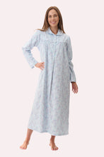Load image into Gallery viewer, Givoni 7FL88J - JAMIE Flanelette Cotton Comfortable LONG COLLARED NIGHTIE