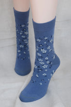Load image into Gallery viewer, Adage Manuka Flower Merino Sock (Marine, Olive &amp; Firebrick)