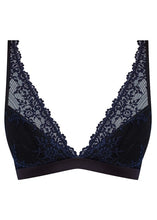 Load image into Gallery viewer, Embrace Lace Soft Cup Bra Bralette in Black/Night Sky
