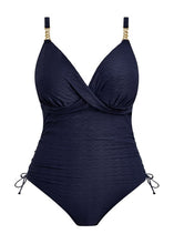 Load image into Gallery viewer, Fantasie Azores Underwire Plunge Swimsuit in Midnight Colour