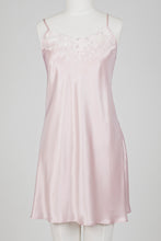 Load image into Gallery viewer, Carmen Kirstein silk chemise with lace