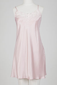 Carmen Kirstein silk chemise with lace
