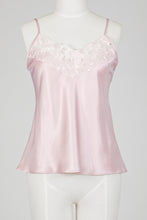 Load image into Gallery viewer, Carmen Kirstein silk cami with lace