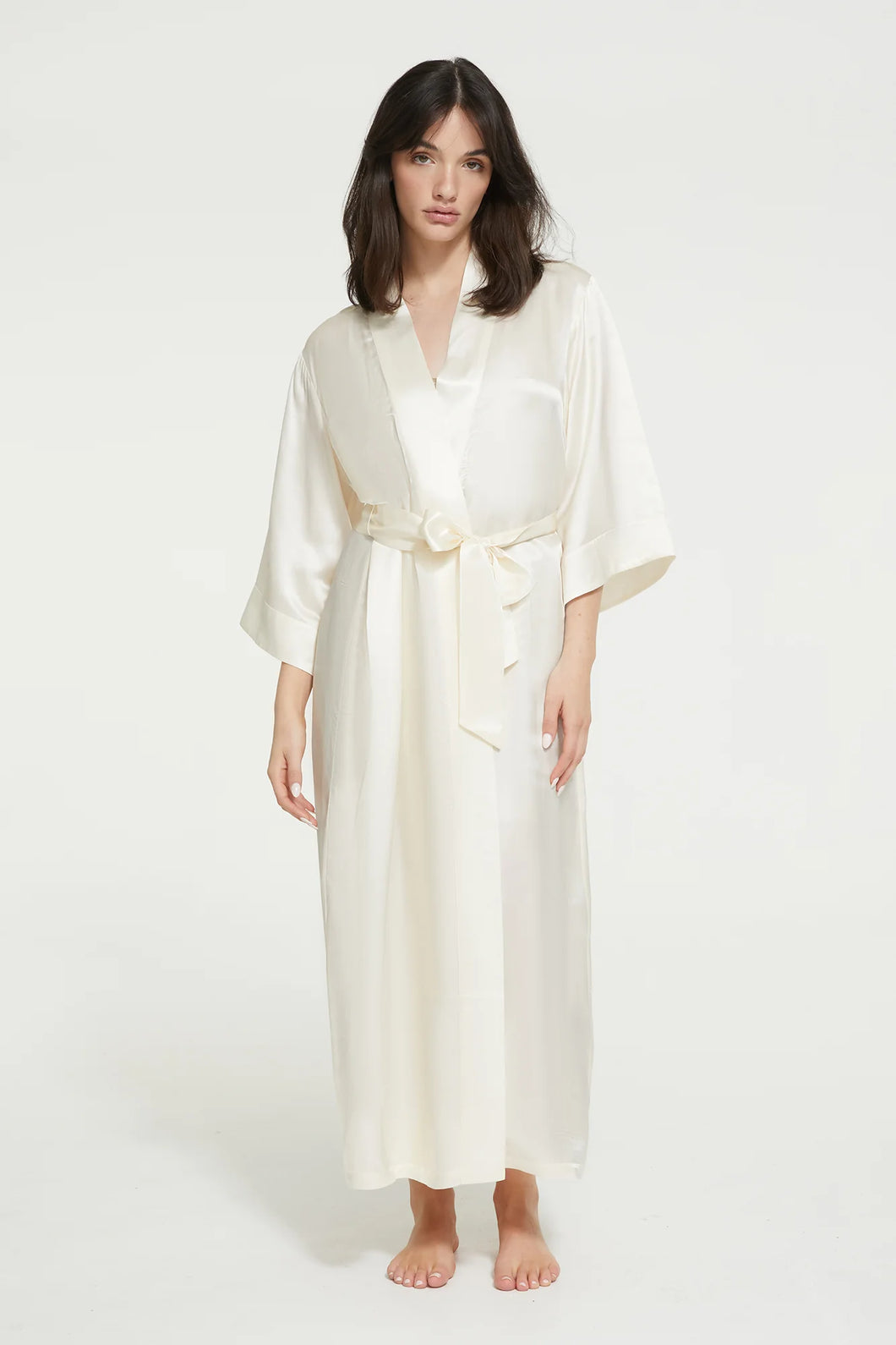 Ginia long silk robe GLR601B