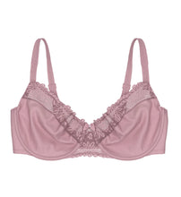 Load image into Gallery viewer, Triumph Ladyform Soft Wired minimiser bra pink and platinum