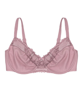 Triumph Ladyform Soft Wired minimiser bra pink and platinum