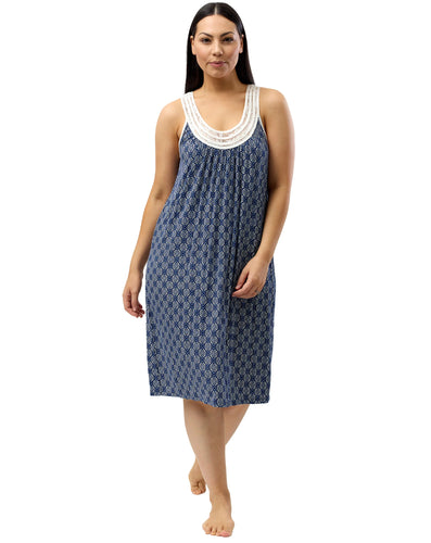Yuu batik lace Nightdress Y465bk