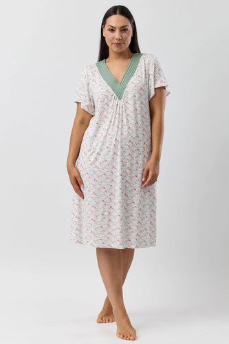 Yuu Tea Rose short sleeved nightie Y346T