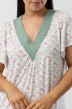 Load image into Gallery viewer, Yuu Tea Rose short sleeved nightie Y346T