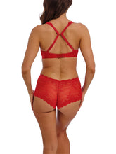 Load image into Gallery viewer, Red Embrace Lace Soft Cup Bra and Lace Boyshort set