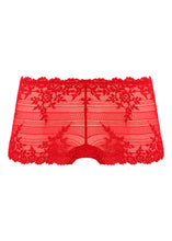 Load image into Gallery viewer, Red Embrace Lace Soft Cup Bra and Lace Boyshort set