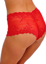 Load image into Gallery viewer, Red Embrace Lace Soft Cup Bra and Lace Boyshort set