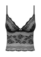 Load image into Gallery viewer, Ravissant Underwire Bralette and Tanga Black Set