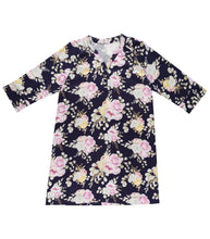 Load image into Gallery viewer, Magnolia Lounge Twilight Floral Cotton Viscose Nightdress Nightie