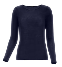 Load image into Gallery viewer, Oroblu Perfect Line Cashmere Long Sleeve Shirt VOBT67055
