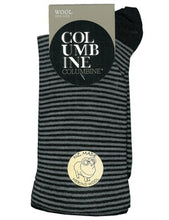 Load image into Gallery viewer, Columbine merino wool stripe comfort socks 8841