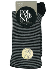 Columbine merino wool stripe comfort socks 8841