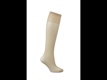 Load image into Gallery viewer, Columbine 15 denier Sheer kneehighs Black 210 one size fits most